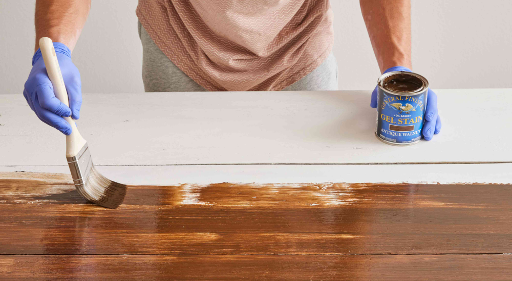 Paint or Stain the Shelf in Step Five