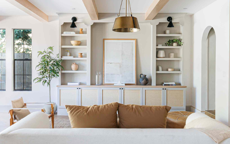 What are the best rooms for DIY shelves