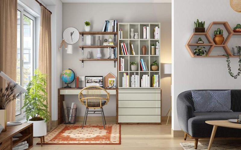 Which pieces of furniture go into creating an opulent home office