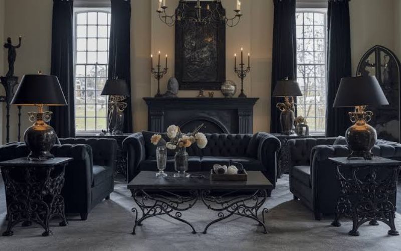 How Can a Gothic Living Room Be Decorated