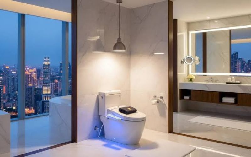 How does intelligent luxury toilets work