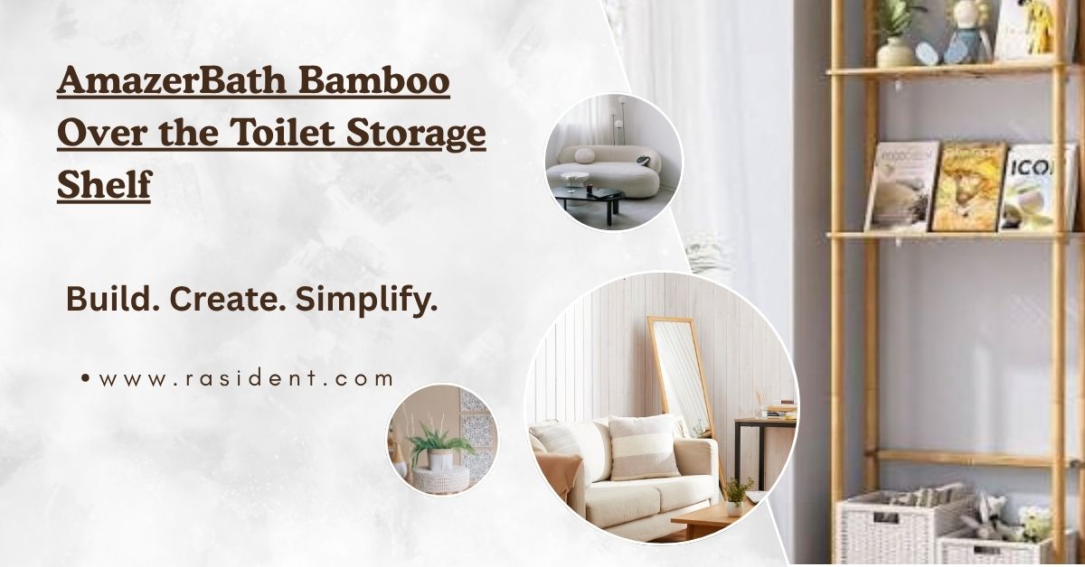 AmazerBath Bamboo Over the Toilet Storage Shelf